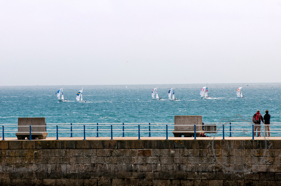 Olympics at Weymouth, still waiting for the crowds to descend.