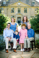 Margaret Nickels and family celebrate a ruby wedding anniversary at Tintinhull House, Somerset.