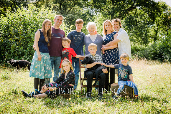 Emma Thompson and family location photo shoot