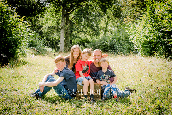 Emma Thompson and family location photo shoot