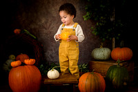 Nathaniel visits the Pumpkin Patch at The Studio Upstairs for an autumn half term mini photo shoot