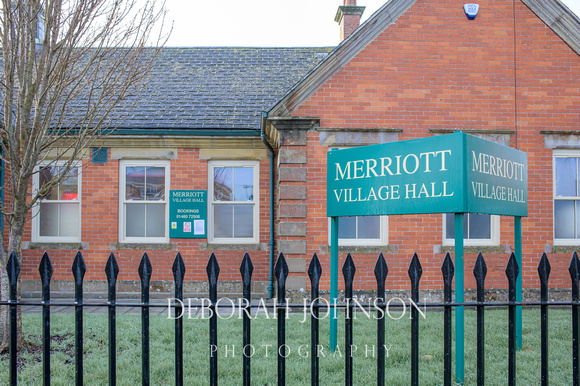 Merriott Village Hall in early January 2021